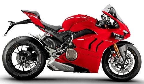 Foto de perfil del 1100 Panigale V4 S 2021 en color indefinido.