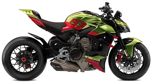 Foto de perfil del 1100 Streetfighter V4 Lamborghini 2023 en color indefinido.