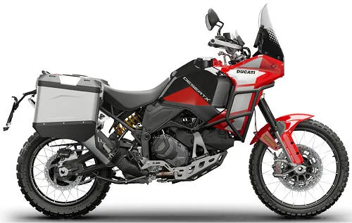Foto de perfil del DesertX Discovery 937 2025 en color rojo / negro.
