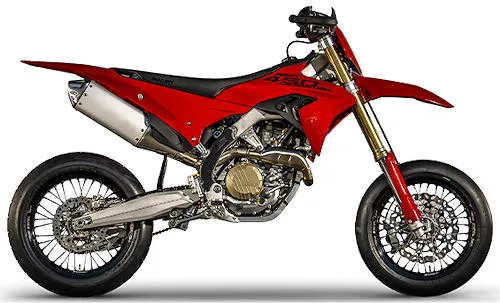 Photo de profil de la Desmo450 Sm 2026 en couleur rouge