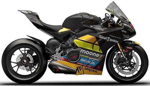 Profile photo of 1100 Panigale V4 S Bezzecchi Racing Replica 2024 in color yellow / black.