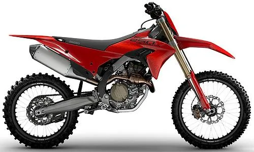 Photo de profil de la Desmo250 MX 2026 en couleur rouge