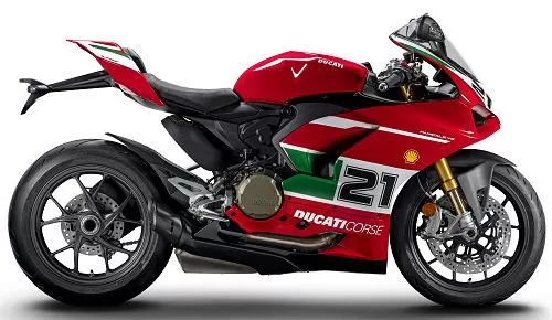 Foto de perfil del Panigale V2 Bayliss 1st Championship 20th Anniversary 2022 en color indefinido.
