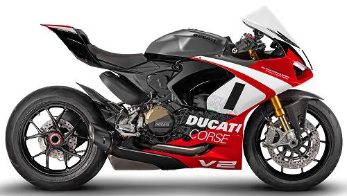 Profile photo of Panigale V2 Superquadro Final Edition 2025 in color red / grey.