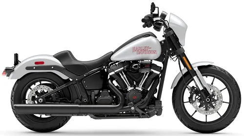 Foto de perfil del 1920 Softail Low Rider S FXLRS 2026 en color gris.