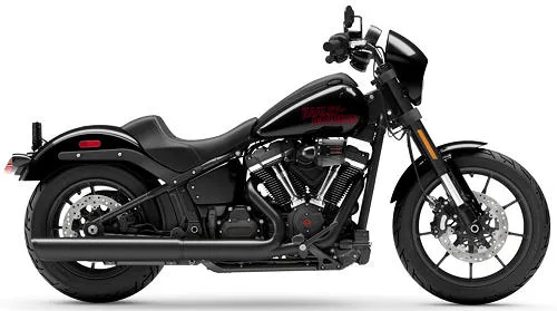 Foto de perfil del 1920 Softail Low Rider S FXLRS 2026 en color negro.