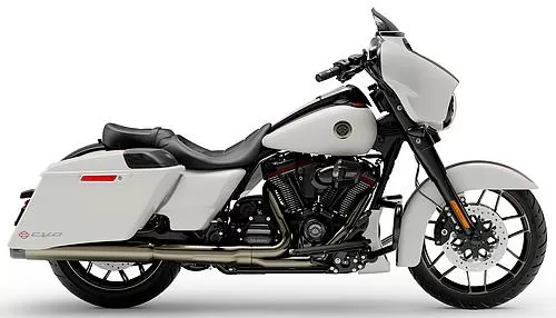 Foto de perfil del CVO 1920 Street Glide FLHXSE 2021 en color indefinido.