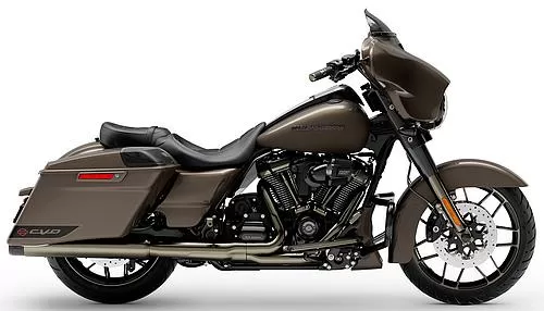 Foto de perfil del CVO 1920 Street Glide FLHXSE 2021 en color indefinido.