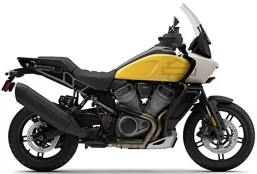 Foto de perfil del Pan America 1250 Special 2023 en color amarillo.