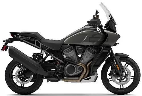 Foto de perfil del Pan America 1250 Special 2023 en color gris.