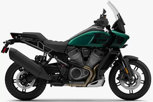 Foto de perfil del Pan America 1250 Special 2024 en color verde.