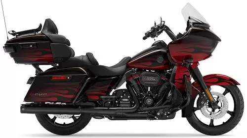 Foto de perfil del CVO 1920 Road Glide Limited FLTRKSE 2022 en color indefinido.