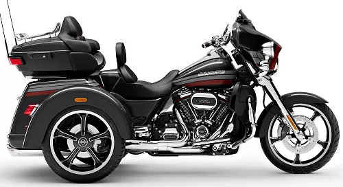 Foto de perfil del CVO 1920 Tri Glide FLHTCUTGSE 2020 en color indefinido.