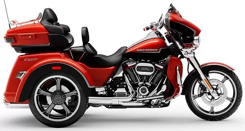 Foto de perfil del CVO 1920 Tri Glide FLHTCUTGSE 2021 en color indefinido.