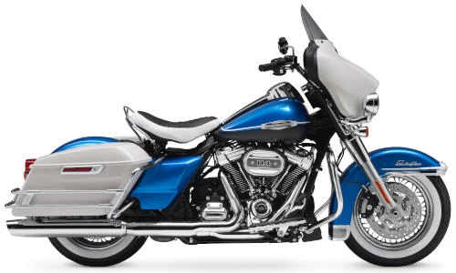Foto de perfil del 1870 Electra Glide Revival FLH 2021 en color indefinido.