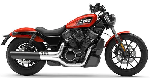 Foto de perfil del RH 975 Nightster 2026 en color rojo.