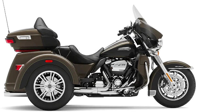 Foto de perfil del 1870 Tri Glide Ultra FLHTCUTG 2020 en color indefinido.