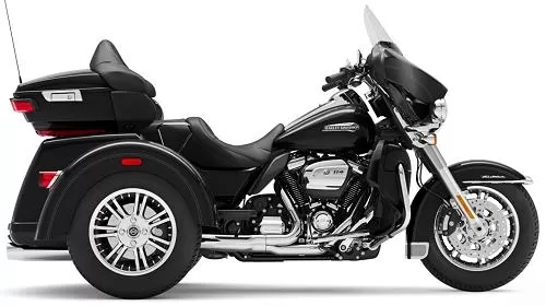 Foto de perfil del 1870 Tri Glide Ultra FLHTCUTG 2021 en color indefinido.