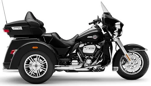 Foto de perfil del 1870 Tri Glide Ultra FLHTCUTG 2022 en color indefinido.
