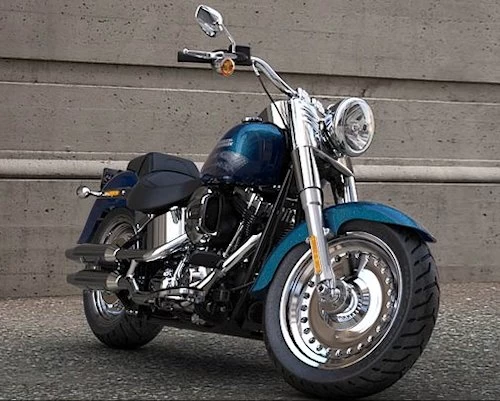 Foto de perfil del 1690 SOFTAIL FAT BOY FLSTF 2016 en color indefinido.