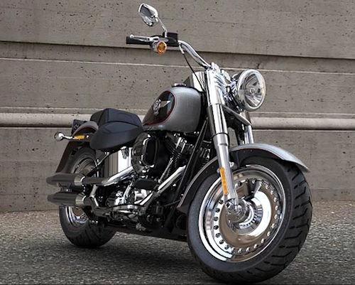 Foto de perfil del 1690 SOFTAIL FAT BOY FLSTF 2016 en color indefinido.