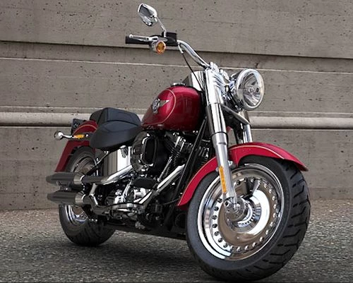 Foto de perfil del 1690 SOFTAIL FAT BOY FLSTF 2016 en color indefinido.