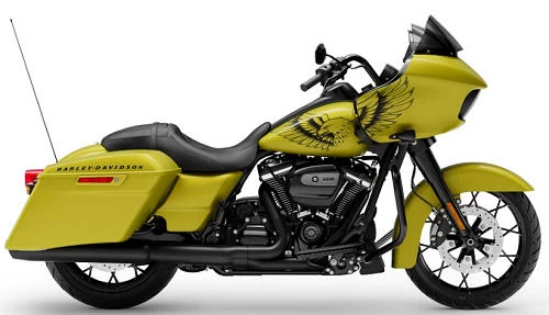 Foto de perfil del 1870 Road Glide Special FLTRXS 2020 en color indefinido.