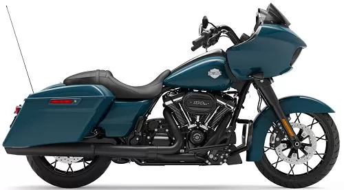 Foto de perfil del 1870 Road Glide Special FLTRXS 2021 en color indefinido.
