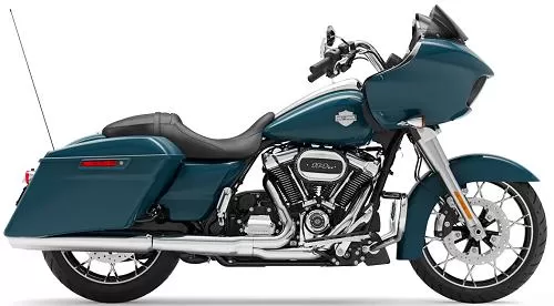 Foto de perfil del 1870 Road Glide Special FLTRXS 2021 en color indefinido.