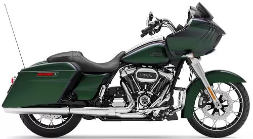 Foto de perfil del 1870 Road Glide Special FLTRXS 2021 en color indefinido.