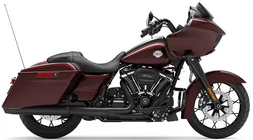 Foto de perfil del 1870 Road Glide Special FLTRXS 2021 en color indefinido.