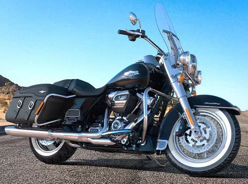 Foto de perfil del 1745 ROAD KING CLASSIC FLHRC 2018 en color indefinido.