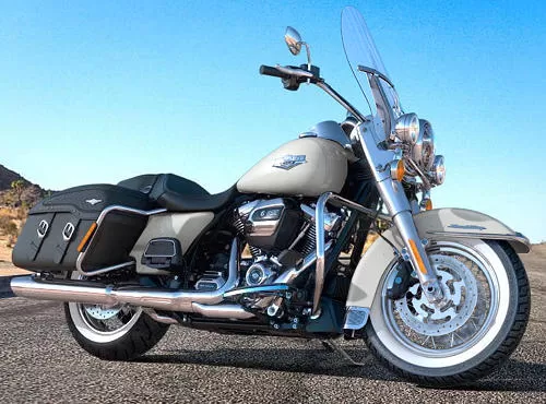 Foto de perfil del 1745 ROAD KING CLASSIC FLHRC 2018 en color indefinido.