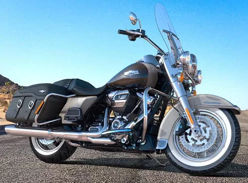 Foto de perfil del 1745 ROAD KING CLASSIC FLHRC 2018 en color indefinido.