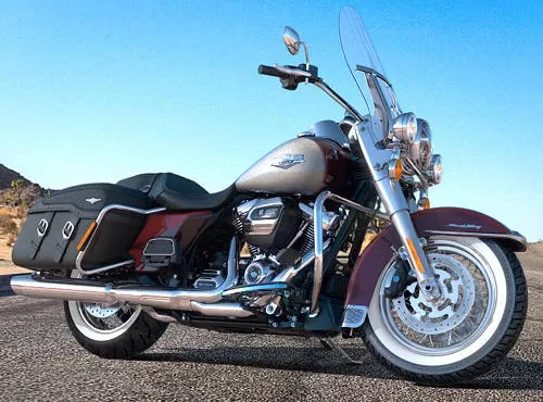 Foto de perfil del 1745 ROAD KING CLASSIC FLHRC 2018 en color indefinido.