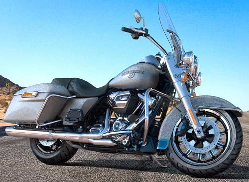 Foto de perfil del 1745 ROAD KING FLHR 2018 en color indefinido.