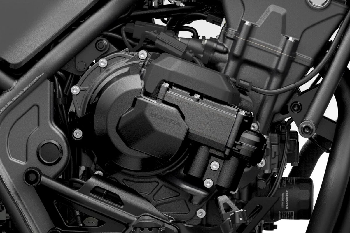 Le système -E-Clutch sur une moto Honda CMX 500 Rebel