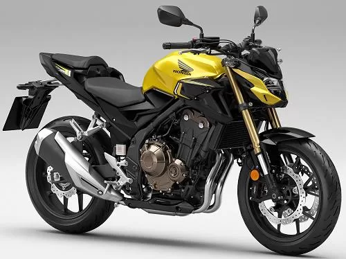 Profile photo of CB 500 F 2023 in color yellow.
