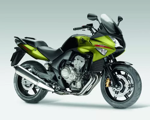 Foto de perfil del CBF 600 S 2010 en color amarillo.