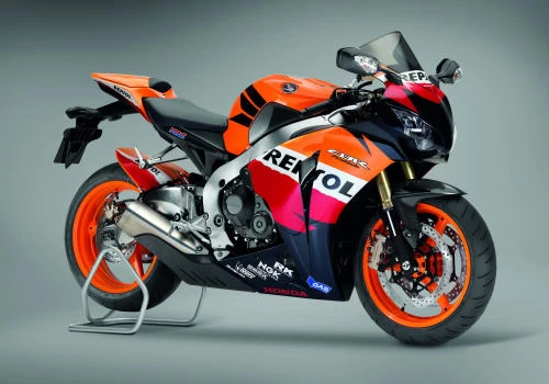 Foto de perfil del CBR 1000 RR Fireblade 2011 en color indefinido.