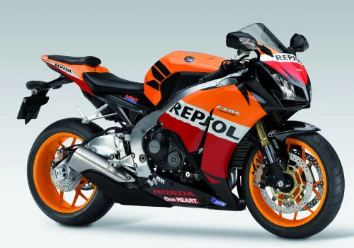 Foto de perfil del CBR 1000 RR Fireblade 2013 en color indefinido.