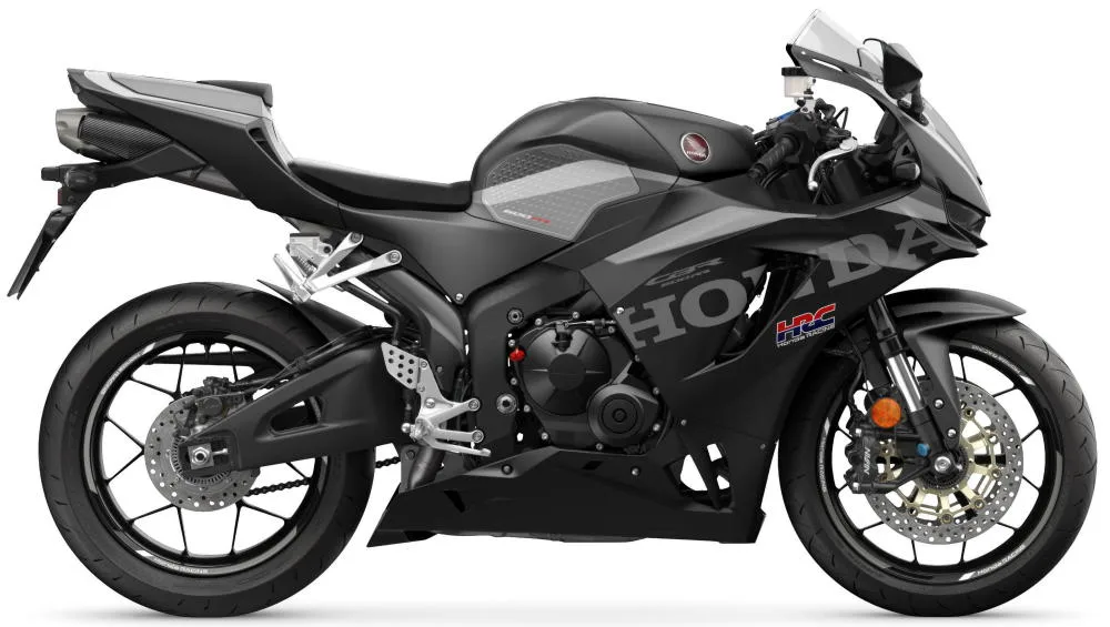 Photo de profil de la CBR 600 RR 2027 en couleur noir