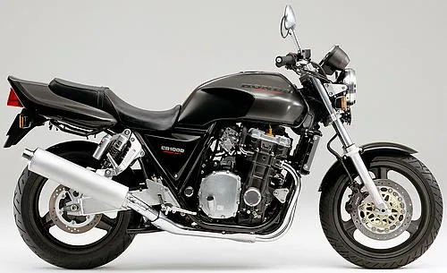 Foto de perfil del CB 1000 Big one 1994 en color gris / negro.