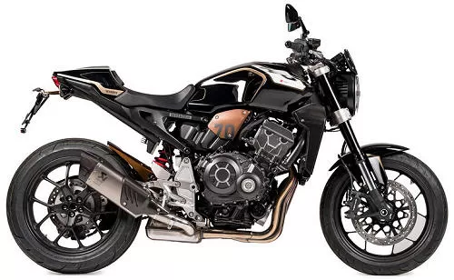 Foto de perfil del CB 1000 R Seventy 70th Swiss Limited Edition 2019 en color indefinido.