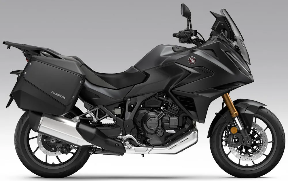 Foto de perfil del NT 1100 DCT Electronic Suspension 2027 en color negro.