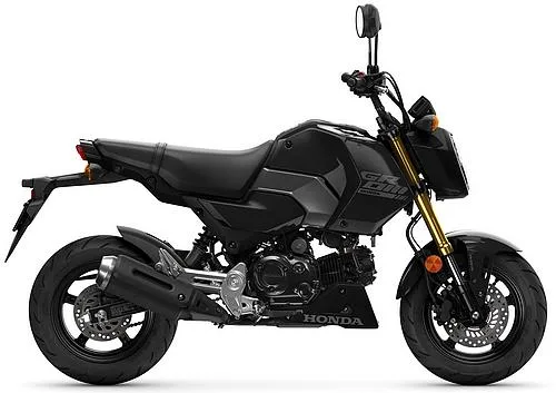 Photo de profil de la MSX 125 Grom 2026 en couleur noir