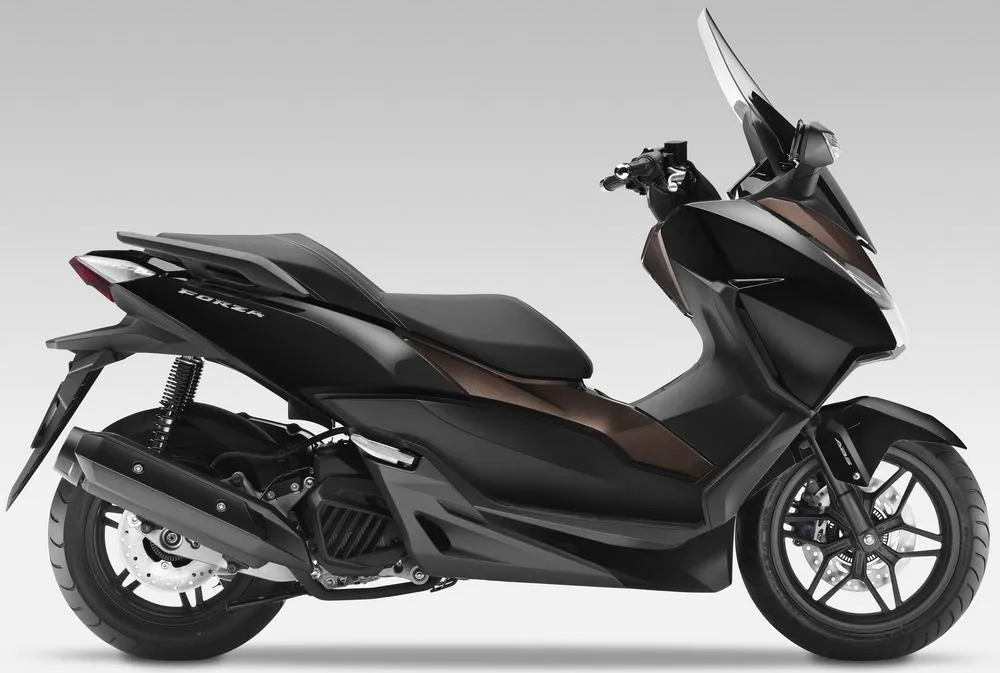 Foto de perfil del Forza 125 2015 en color negro.