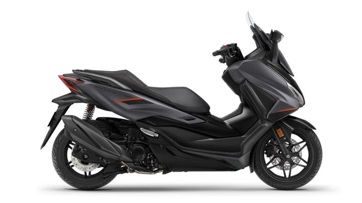 Foto de perfil del Forza 350 2025 en color negro.