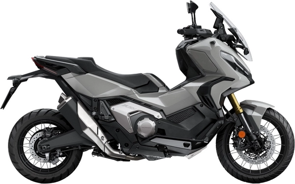 Foto de perfil del X-ADV DCT 2023 en color gris.