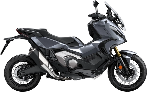 Foto de perfil del X-ADV DCT 2023 en color gris.